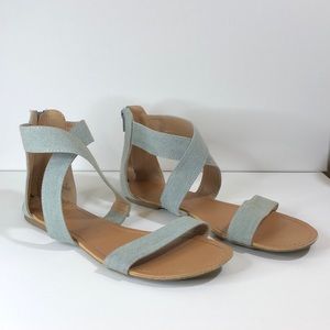 Light Blue/Grey Sandals